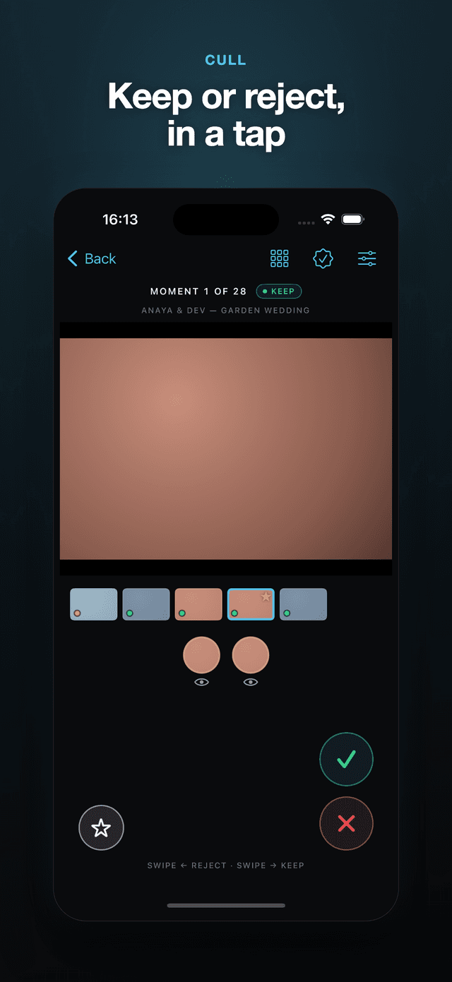 Cull app screenshot