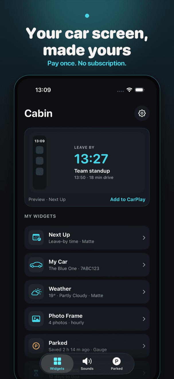 Cabin app screenshot