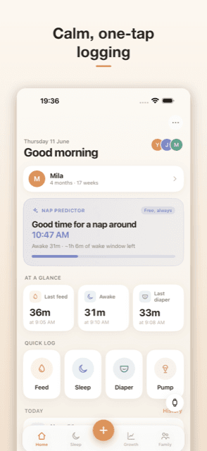 Nestling app screenshot