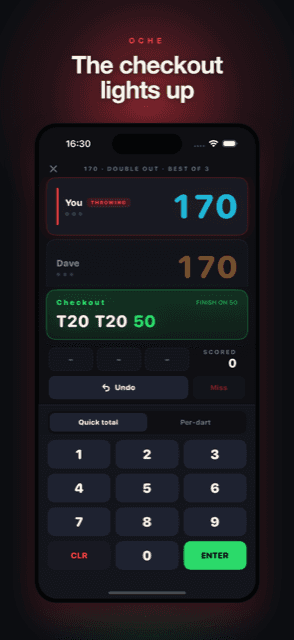 Oche app screenshot